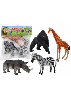 Figurki zwierzęta afrykańskie 4szt