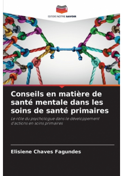 Conseils en matière de santé mentale dans les soins de santé primaires