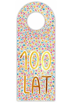 Zawieszka na butelkę - 100 lat kwiaty