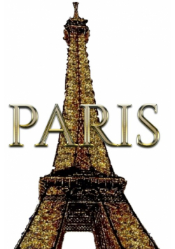 Paris Eiffel Tower Gold diamond  Glitter Bling Creative blank journal sir Michael designer edition