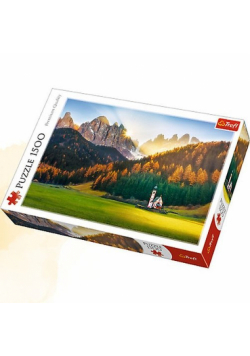 Puzzle 1500 Kościółek w Dolomitach