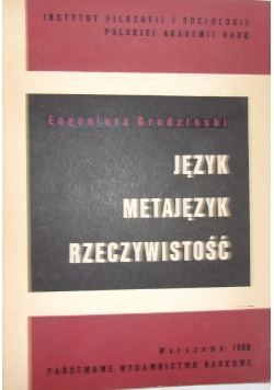 Język metajęzyk rzeczywistości