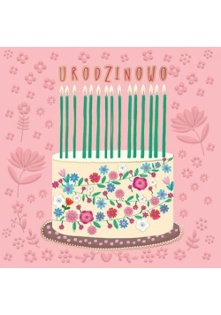 Karnet KW Tort pastel