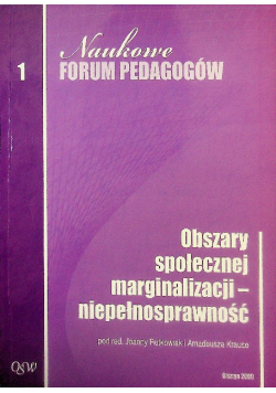 Obszary społecznej marginalizacji -niepełnosprawność