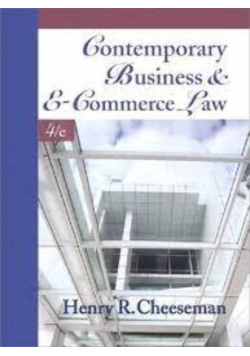 Contemporary Business and E Commerce Law