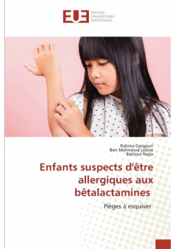 Enfants suspects d'être allergiques aux bêtalactamines