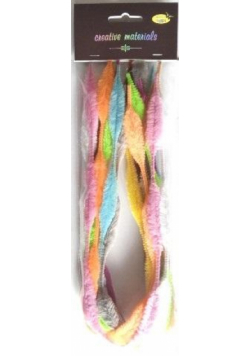 Druty chenille kolorowe pastel 50cm 10szt