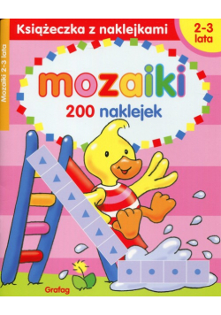 Mozaiki 2-3 lata Książeczka z naklejkami