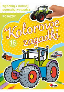 Kolorowe zagadki pojazdy