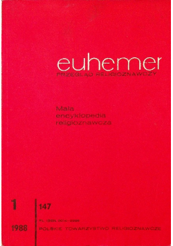Euhemer przegląd religioznawczy mała encyklopedia religioznawcza