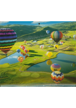 Kalendarz 2013 KT 5 Balony trójdzielny