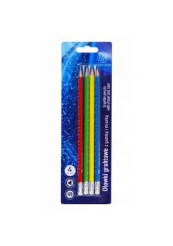 Ołówki grafitowe HB 4 szt. blister Pastel AstraPen