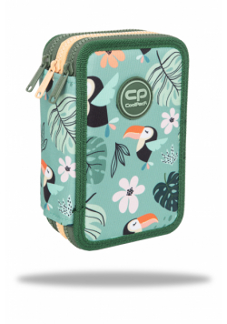 Piórnik 3-komorowy z wyposażeniem Coolpack Jumper 3 toucans