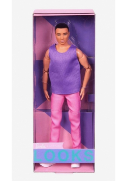 Barbie Looks. Lalka Ken fiolet HJW84
