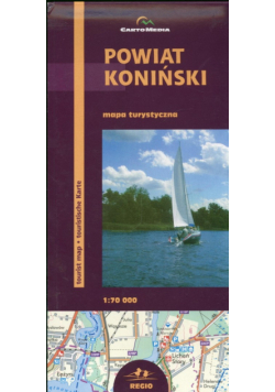 Powiat Koniński Mapa turystyczna 1:70 000