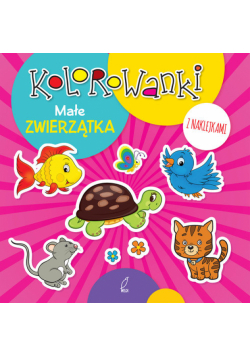 Kolorowanki z naklejkami Małe zwierzątka