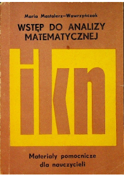 Wstęp do analizy matematycznej