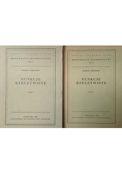 Monografie Matematyczne Tom 35 i 37 Funkcje Rzeczywiste Tom I i II