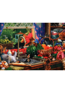 Puzzle 1000 Trefl Premium Plus Tea Time Kociaki rozrabiaki 10839