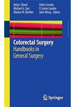 Colorectal surgery handbooks in general surgery