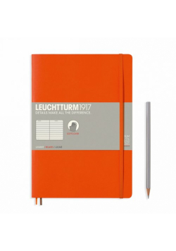 Notatnik B5 Leuchtturm1917 linie pomarańczowy