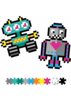 Puzzelki Pixelki Jixelz Roboty 700 elementów