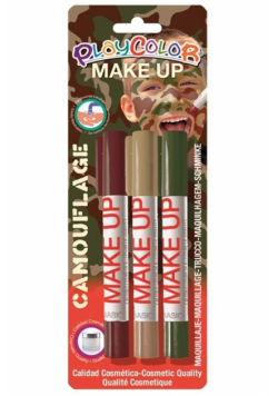 Farby do twarzy PlayColor Make up 3 kolory kamuflaż