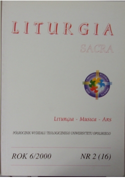 Liturgia Sacra nr2(16) rok 6/2000