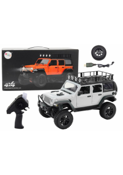 Auto terenowe R/C 2.4G napęd 4x4 siwy