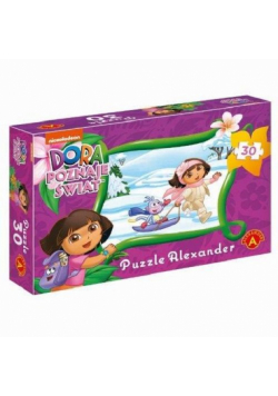 Puzzle 30 Dora poznaje świat Idziemy na sanki