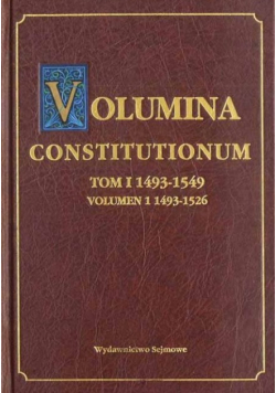 Volumina Constitutionum Tom 1 Volumen 1