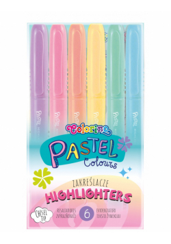 Zakreślacze Pastel Colorino Kids 6 kolorów