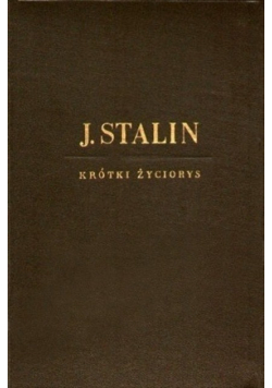 J Stalin krótki życiorys 1949 r.
