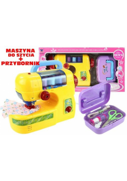 Maszyna do szycia + Przybornik dla małej krawcowej