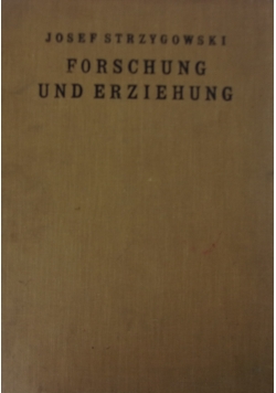 Forschung und Erziehung, 1928r.