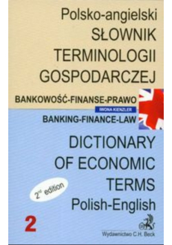 Słownik terminologii  gospodarczej polsko - angielski