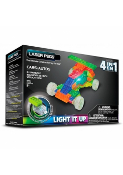 Klocki Laser Pegs 4w1 samochód świecące