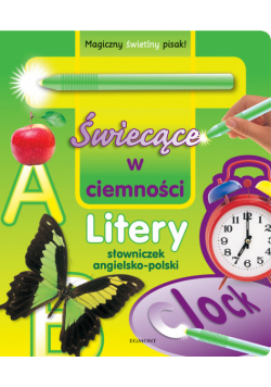 Świecące w ciemności Litery słowniczek angielsko-polski
