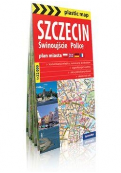 Plastic map Szczecin,Świnoujście,Police plan miast