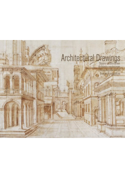 Szkice architektoniczne - 5 reprodukcji w passe-partout