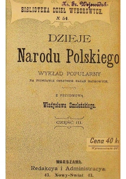 Dzieje narodu polskiego 1898 r.