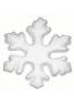 Styropianowa śnieżynka 7,5cm 24szt