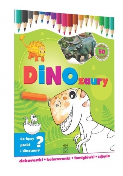 Dinozaury-ciekawostki, kolorowanki, łamigłówki...