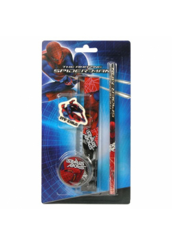 Zestaw przyborów szkolnych Amazing Spider-Man 4 części