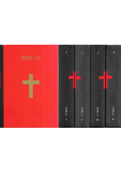 Biblia Pismo Święte Starego i Nowego Testamentu Tom 1 do 4