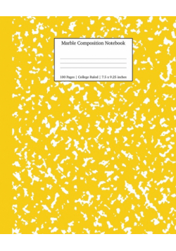 Marble Composition Notebook College Ruled