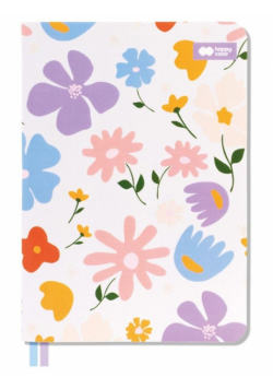 Notes A5 BLOOM-Pastel 80 ark. kratka Happy Color