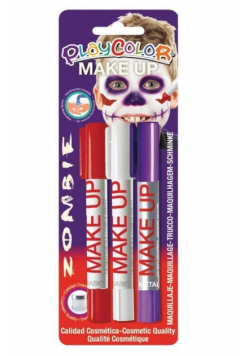 Farby do twarzy PlayColor Make up 3 kolory Zombi