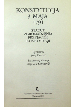Konstytucja 3 maja 1791