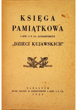 Księga pamiątkowa dzieci kujawskich 1929 r.